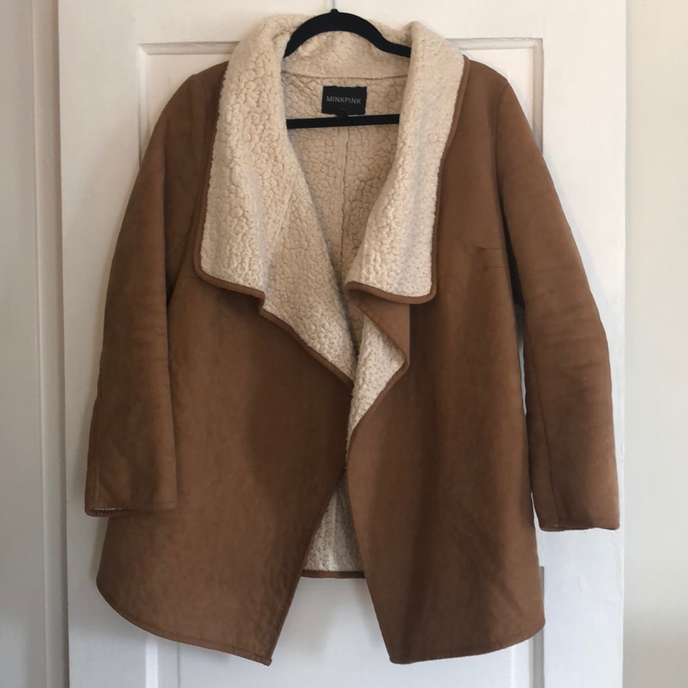 Minkpink faux shearling jacket